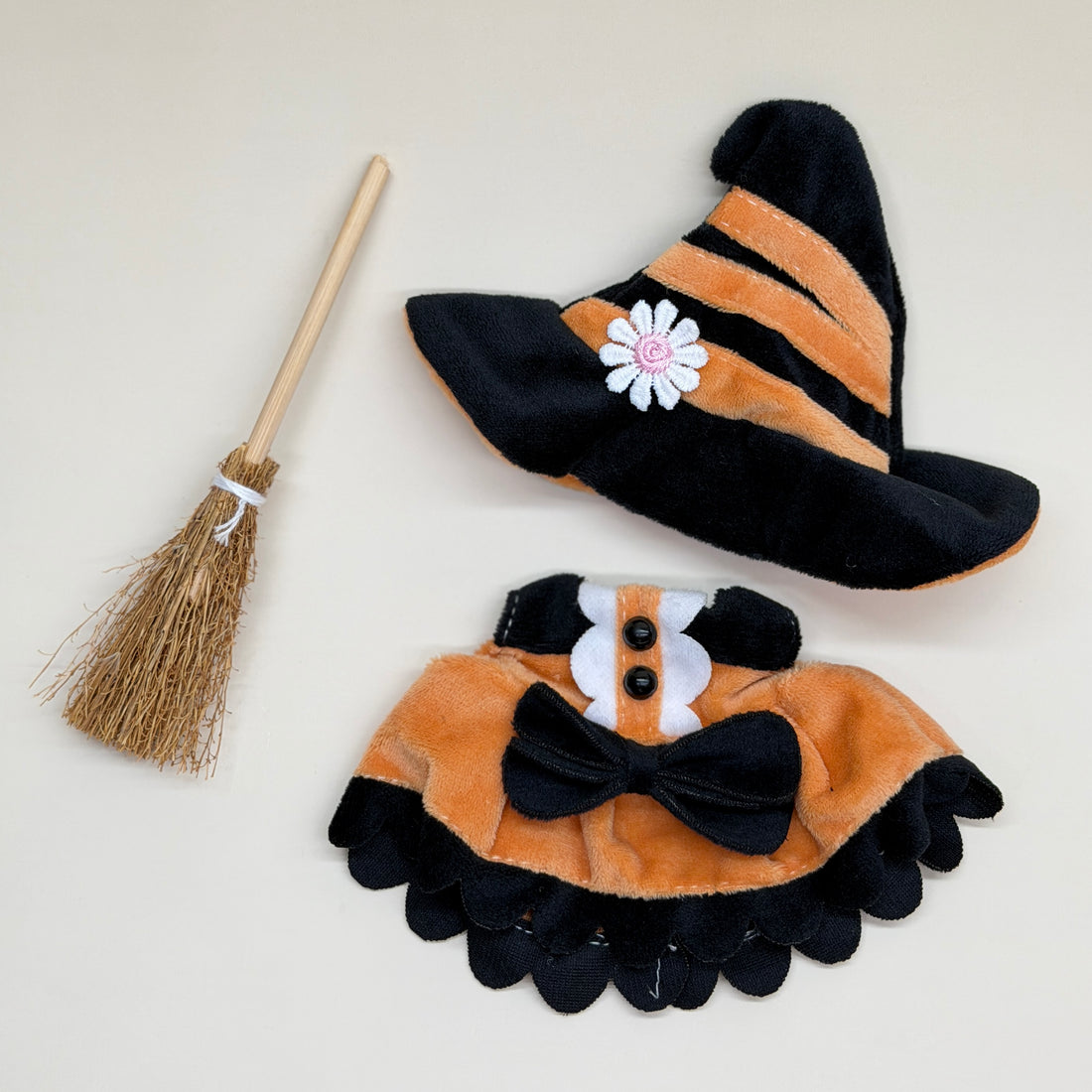 Labubu Clothes Halloween Pumkin Girl Outfit