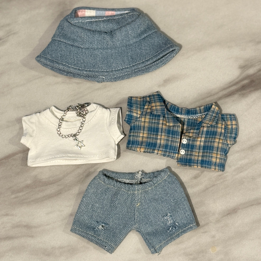 Labubu Clothes Flannel Streetwear