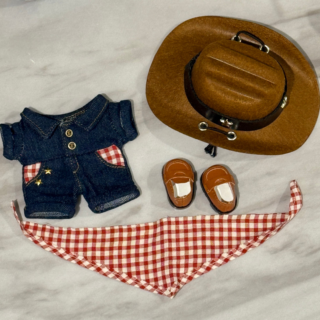 Labubu Clothes Cowboy Outfit