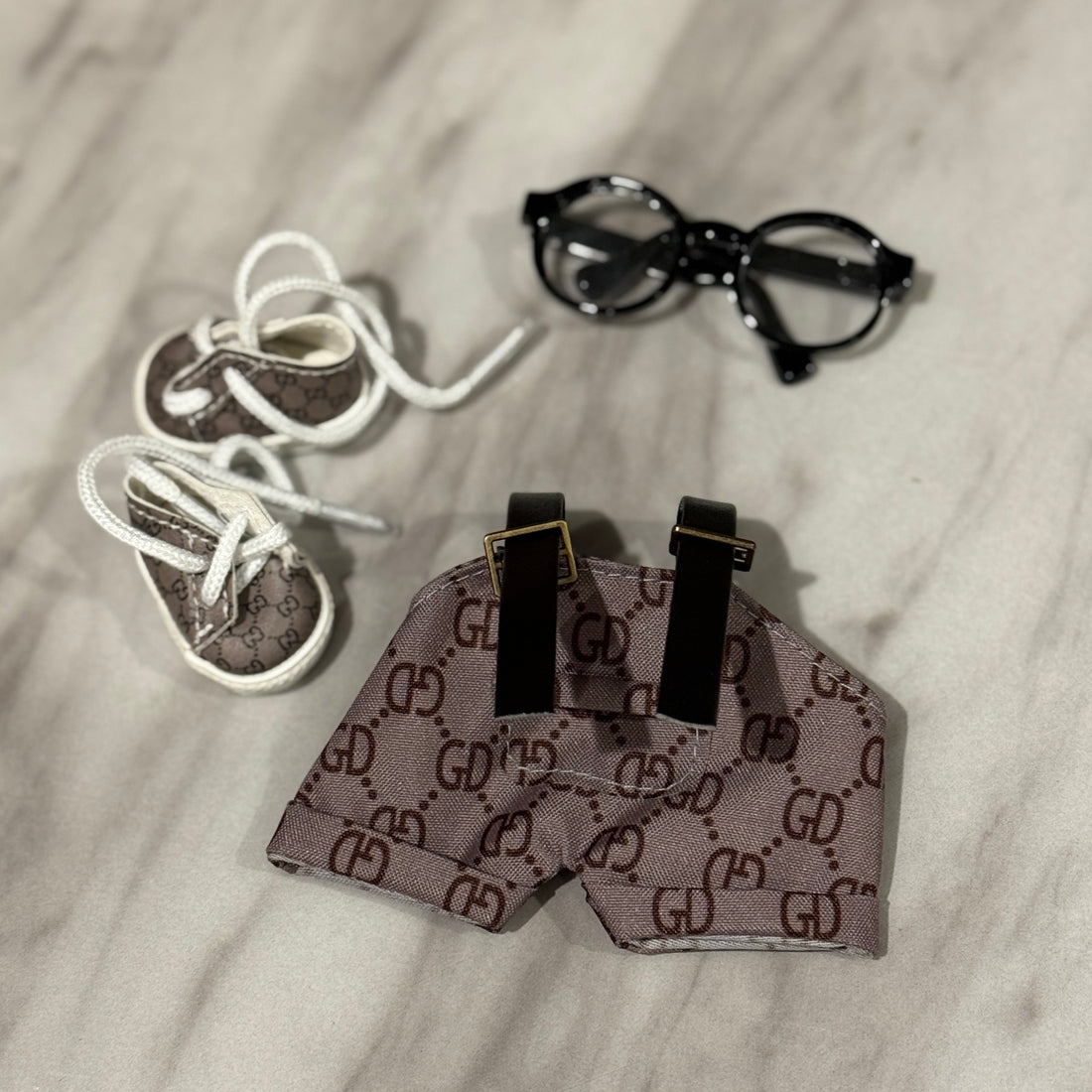 Labubu Clothes Brown Luxury Set