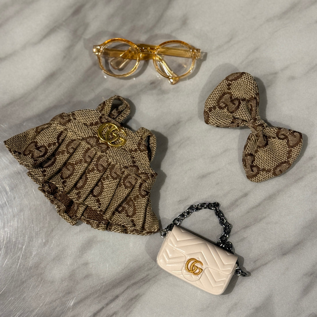 Labubu Clothes Beige Miss. Luxe