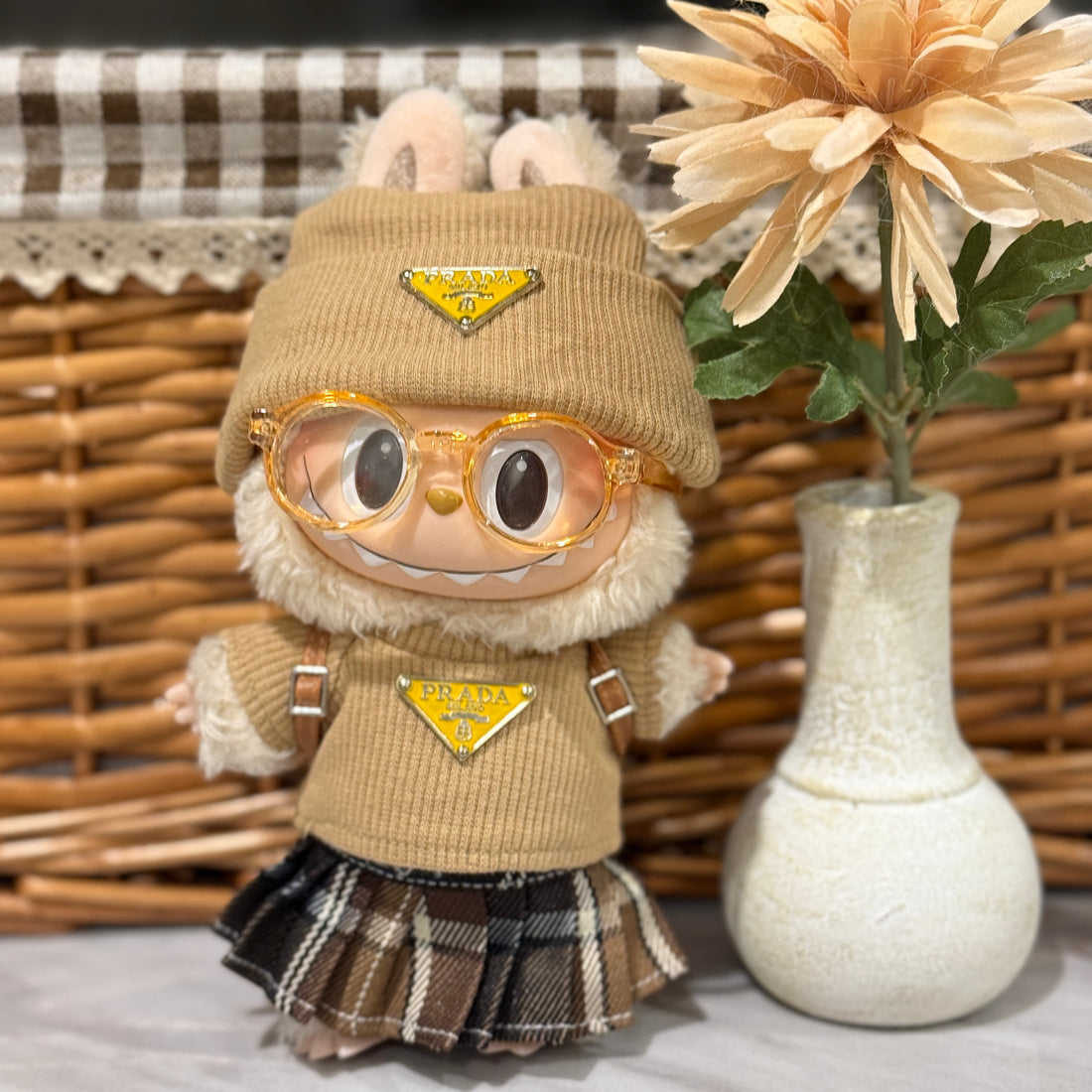 Labubu Clothes Beige Cozy Luxe