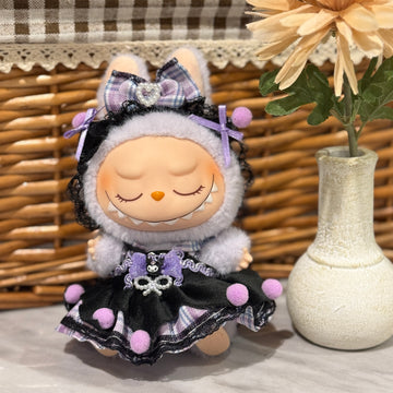 Labubu Clothes Purple Dress