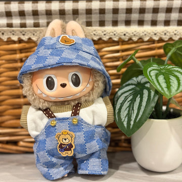 Labubu Clothes Denim Overalls