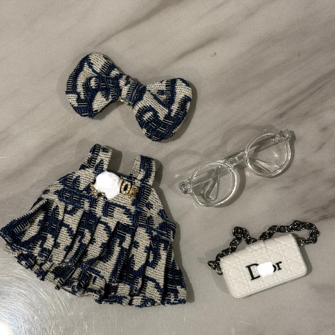 Labubu Clothes Navy Miss. Luxe