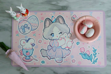 Pet Spring Placemat/ Foodmat Pink