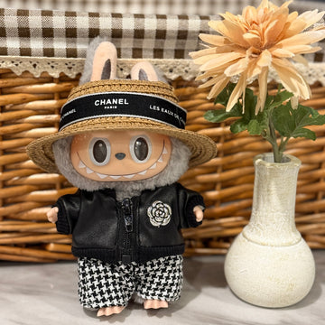 Labubu Clothes Leather outfit